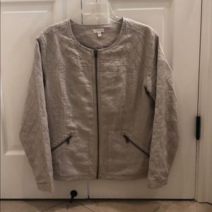 Garnet Hill Linen Jacket Size 12